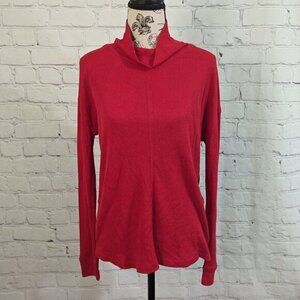 Sanctuary Turtleneck Waffle Knit Sweater Top Red XS NEW